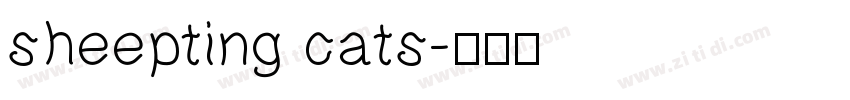 sheepting cats字体转换